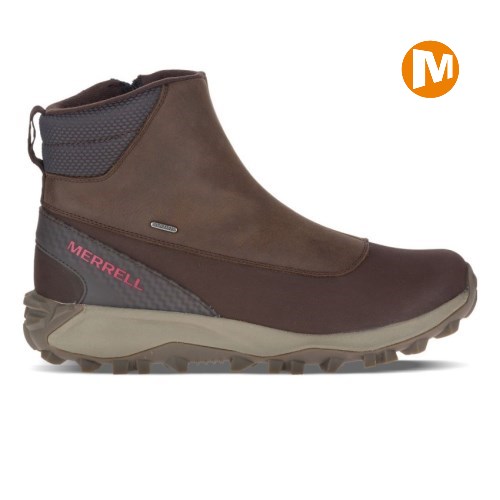 Pánské Zimní Boty Merrell Thermo Kiruna Mid Zip Waterproof Hnědé (CZ. ZVDHM)